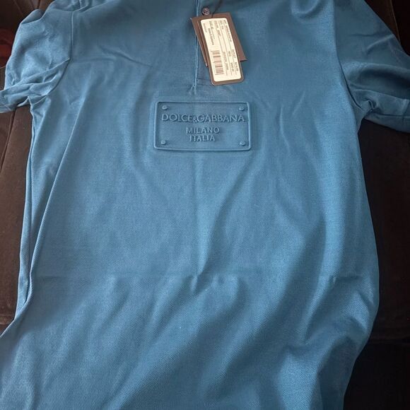 Brand new mens Dolce & Gabbana Blue Polo Shirt - Picture 7 of 7